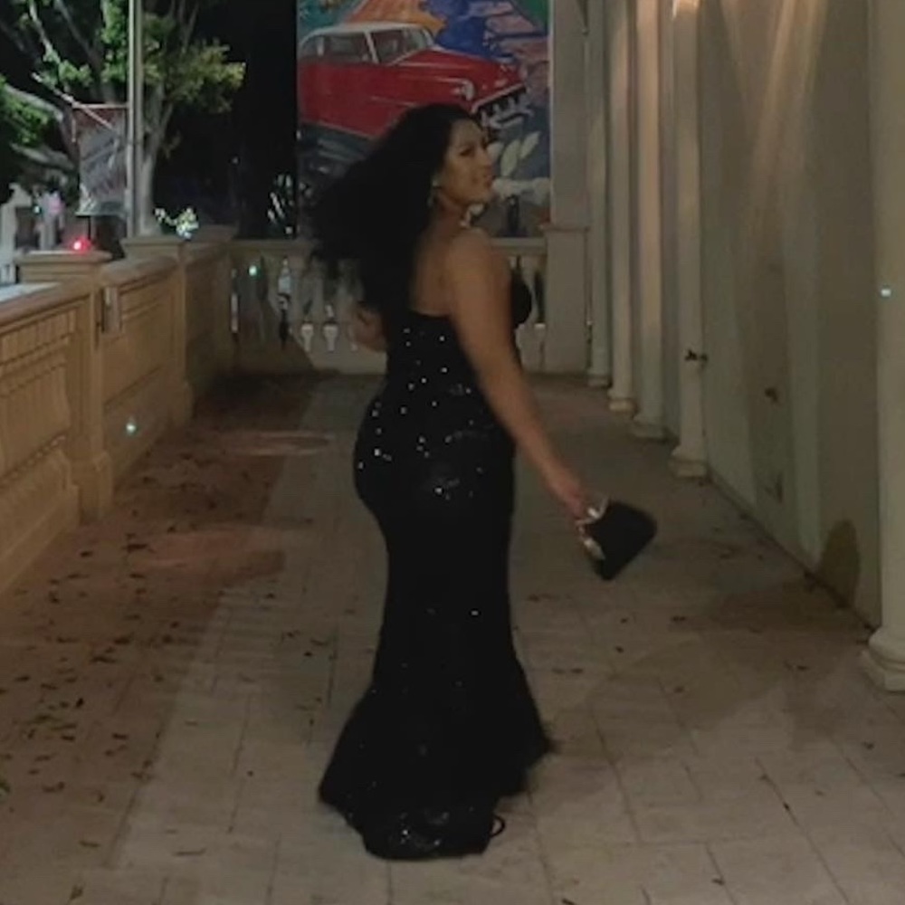 Windsor Black sequins gown